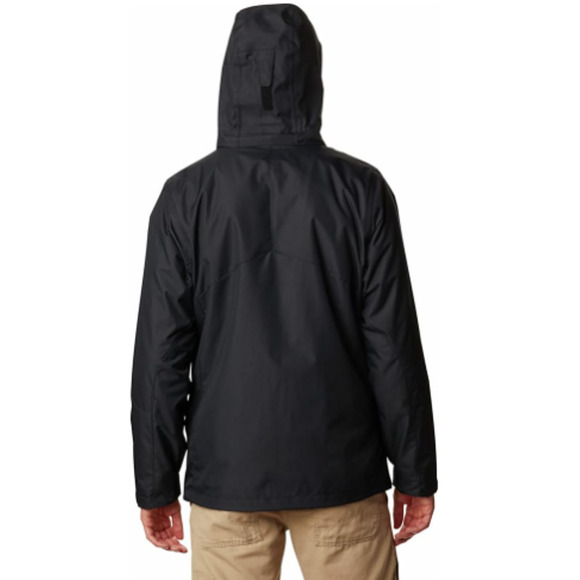 COLUMBIA Men's Bugaboo Ii Fleece Interchange Jacket Small Black Hooded NWOT - Picture 2 of 10